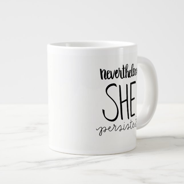 De Café Grande Ella persistió taza enorme (Derecha)