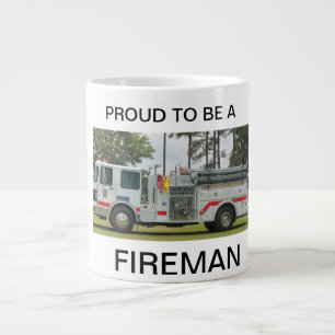 De Café Grande Orgulloso ser una taza del bombero