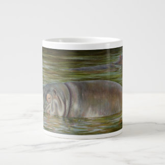 De Café Grande Taza 20oz enorme del hipopótamo