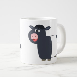 De Café Grande Taza ceñida dibujo animado feliz lindo del jumbo