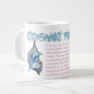 De Café Grande Taza cósmica del oposum - azul