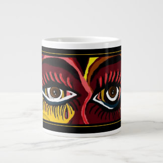 DE CAFÉ GRANDE TAZA DEL JUMBO DEL GRITO DEL OJO