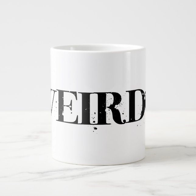 De Café Grande taza del weirdo (Frente)
