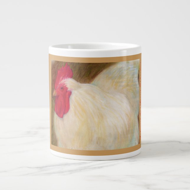 De Café Grande Taza enorme del pollo (Frente)