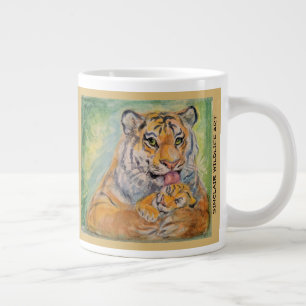 De Café Grande taza enorme del tigre 20oz