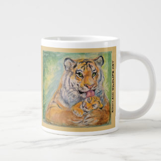 De Café Grande taza enorme del tigre 20oz