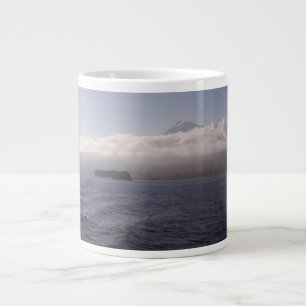 De Café Grande Taza enorme del volcán del mar