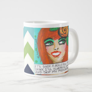 De Café Grande TAZA ENORME es UN DÍA tan HERMOSO que PIENSO