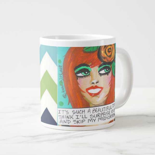 De Café Grande TAZA ENORME es UN DÍA tan HERMOSO que PIENSO (Derecha)