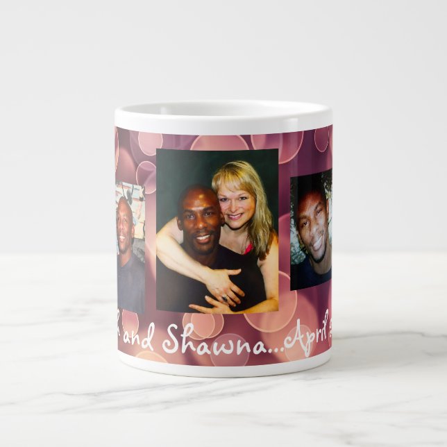 De Café Grande Taza enorme, personalizable (Frente)