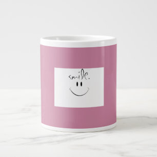 De Café Grande Taza enorme rosada