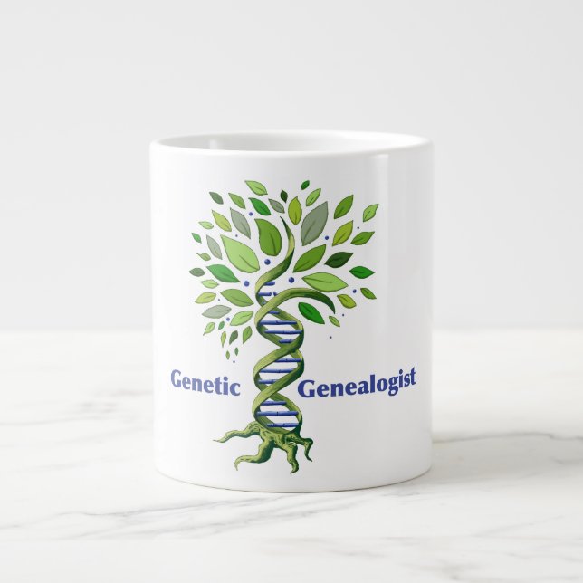 De Café Grande taza genética X-grande del Genealogist (Frente)