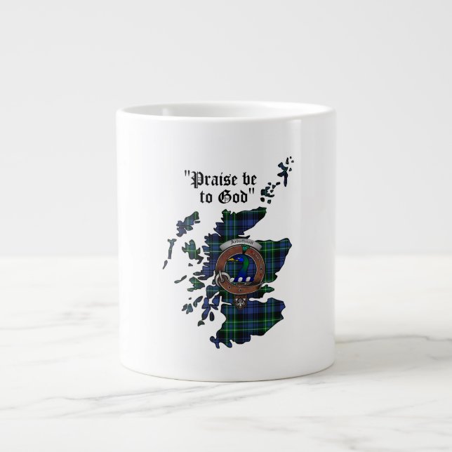 De Café Grande Taza Jumbo del Emblema del Clan Arbuthnott (Frente)