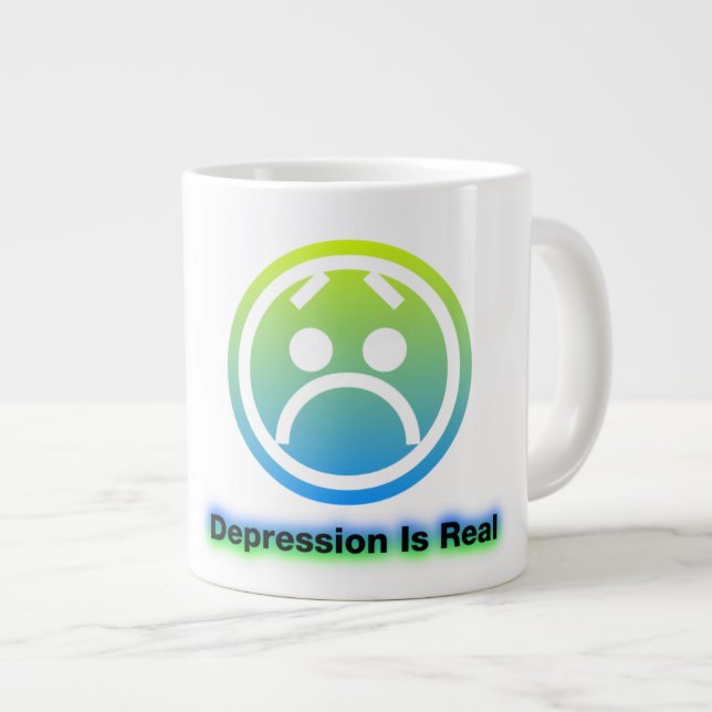 De Café Grande Taza Jumbo Depresión (Derecha)