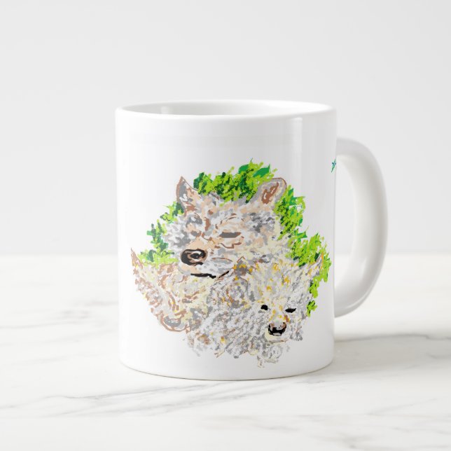 De Café Grande Taza / Lobos (Derecha)