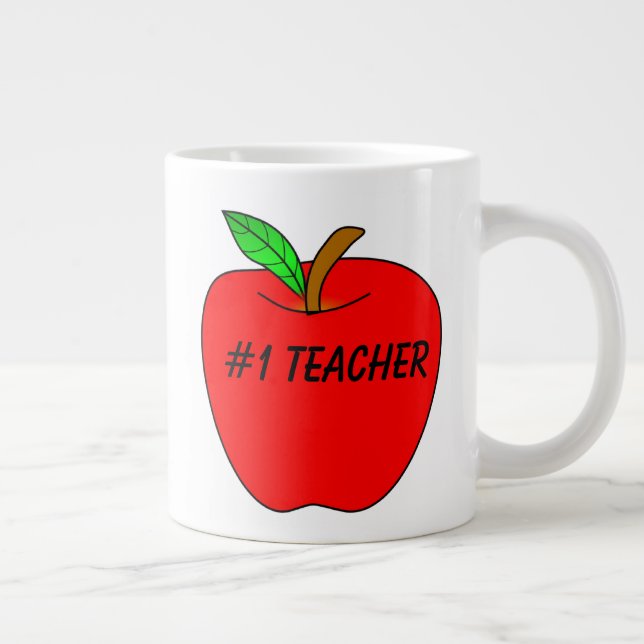 De Café Grande Taza personalizada del profesor #1 (Derecha)