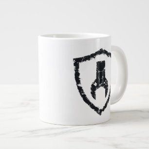 De Café Grande TGM salpicó la taza del escudo (oscura)