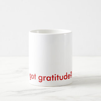 De Café ¿gratitud conseguida? taza