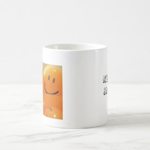 De Café Guarde en la taza sonriente