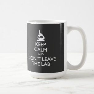 De Café Guarde la calma no dejan la taza del laboratorio
