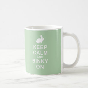De Café Guarde la calma y Binky en la taza