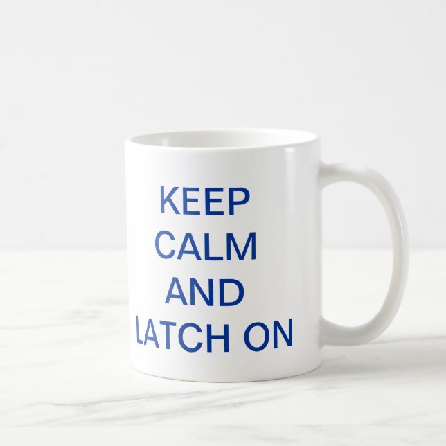 De Café Guarde la calma y el cierre en la taza (Derecha)