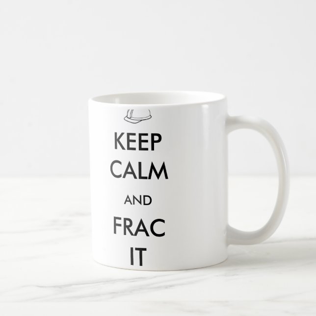 De Café Guarde la calma y Frac él taza (Derecha)