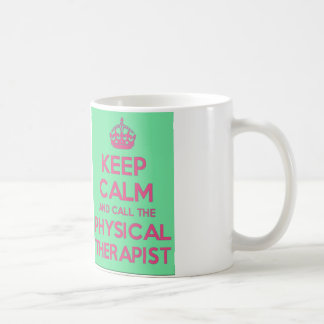 De Café Guarde la calma y llame la taza del terapeuta