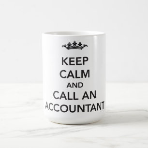De Café Guarde la taza tranquila del contable