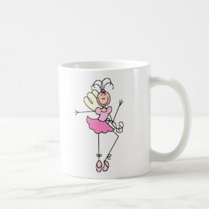 De Café Hada Bailarina en Taza Rosa