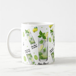 De Café Haga los míos una ginebra y un tónico taza blanca