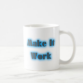 De Café Haga que trabaja la taza azul