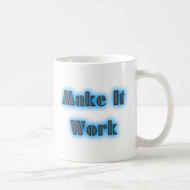 De Café Haga que trabaja la taza azul (Derecha)