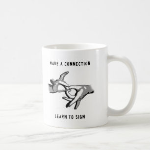 De Café Haga que una conexión aprende firmar la taza