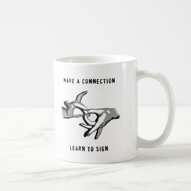 De Café Haga que una conexión aprende firmar la taza (Derecha)