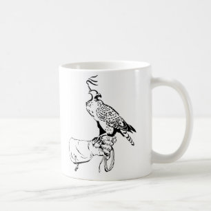 De Café Halcón en la taza del guante