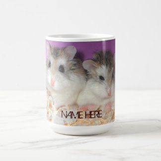 De Café Hámsteres lindos en taza del amor con nombre