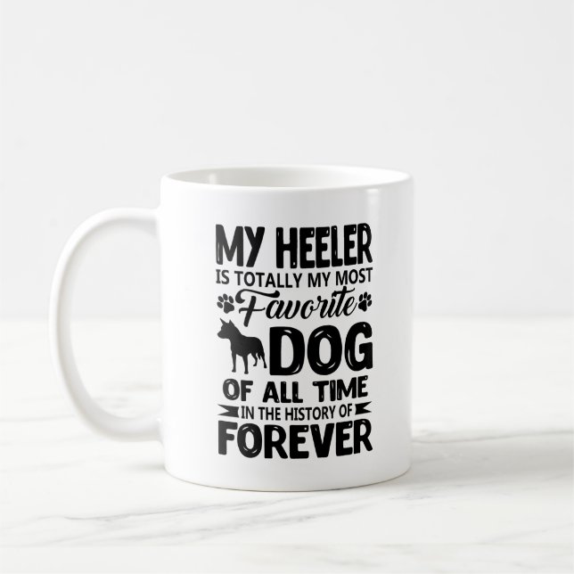 De Café Heeler azul es mi taza preferida del perro (Izquierda)