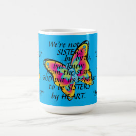 DE CAFÉ "HERMANAS TAZA Y MARIPOSAS DEL CORAZÓN"