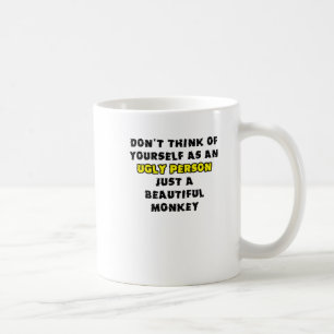 De Café Hermoso Mono Taza Divertida Humor