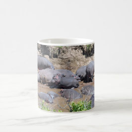 De Café Hipopótamos en una taza del Riverbank