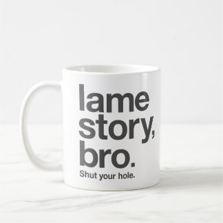 De Café HISTORIA COJA, BRO. Cierre su agujero. Taza del