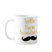 Hola allí taza hermosa del bigote