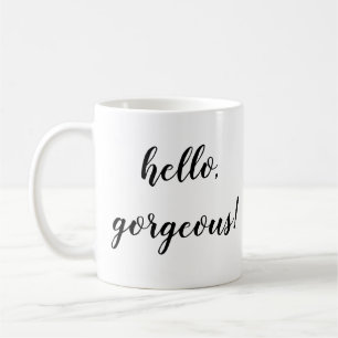 De Café hola hermosa taza