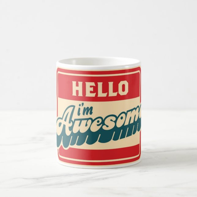 De Café Hola soy taza impresionante (Centro)