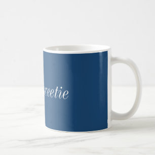 De Café Hola taza del sweetie (azul)