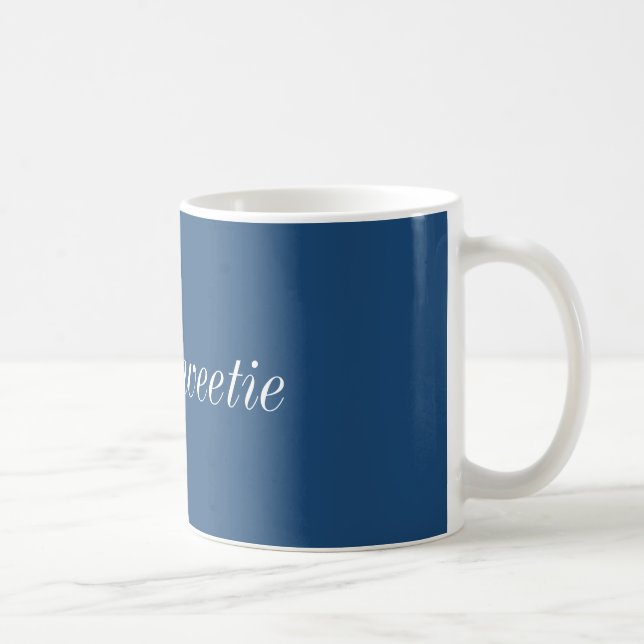 De Café Hola taza del sweetie (azul) (Derecha)