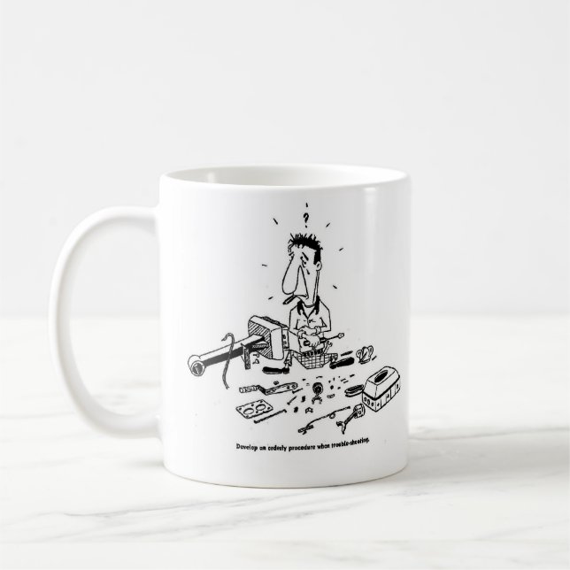De Café Hombre del motor 11 onzas. Taza (Izquierda)