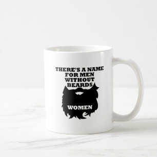 De Café Hombres sin barbas Taza divertida