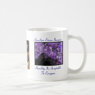 De Café Humildad con la amatista - taza - parroquia